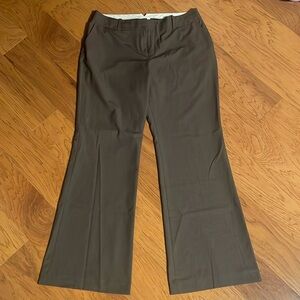 Loft Julie Dark brown trouser dress pants. Size 12.